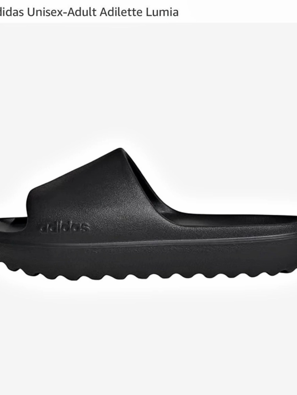 adidas Adilette Lumia Slides Sandal in Black